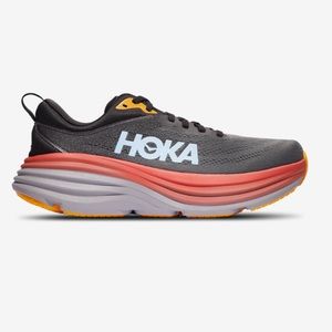 HOKA Bondi 8 Running Shoes Men’s Size 8 (Anthracite/Castlerock)